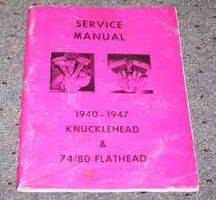 1940 Harley-Davidson Knucklehead & Flathead Engine Service Manual