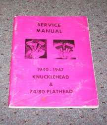 1939 Harley-Davidson Knucklehead & Flathead Engine Service Manual