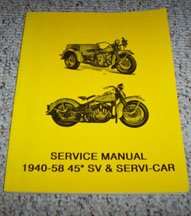1947 Harley-Davidson Servi-Car Motorcycle Service Manual