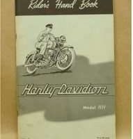 1955 Harley Davidson Model KH Owner's Manual