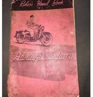 1955 Harley Davidson Panhead Model 74 OHV Owner's Manual