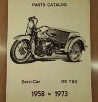 1959 Harley Davidson Servi-Car Parts Catalog