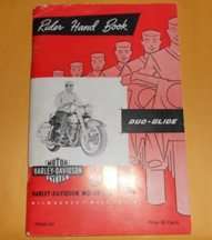 1965 Harley Davidson Duo-Glide Models with Panhead Engine Owner's Manual