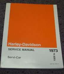 1963 Harley-Davidson Servi-Car Motorcycle Service Manual