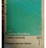 1963 Harley-Davidson Electric Golf Car & Utilicar Parts Catalog