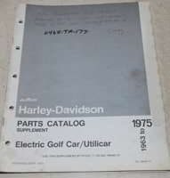 1973 Harley-Davidson Electric Golf Car & Utilicar Parts Catalog Supplement