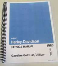 1963 Harley-Davidson Gas Golf Car & Utilicar Models Service Manual
