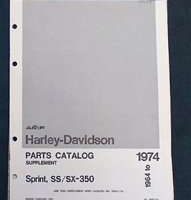 1965 Harley-Davidson Sprint SS-350 & SX-350 Parts Catalog Supplement