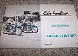 1965 Harley Davidson Sportster Owner's Manual