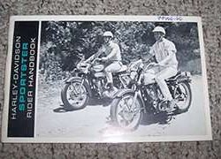 1966 Harley Davidson Sportster Owner's Manual