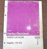 1969 Harley Davidson Rapido Parts Catalog