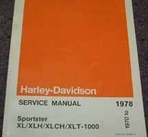 1971 Harley-Davidson Sportster XL, XLH, XLCH & XLT-1000 Models Service Manual