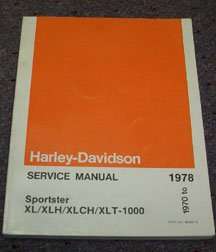1973 Harley-Davidson Sportster XL, XLH, XLCH & XLT-1000 Models Shop Service Repair Manual