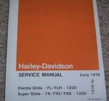 1971 Harley-Davidson FL Electra Glide Motorcycle Service Manual