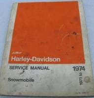 1972 Harley Davidson Snowmobile Service Manual