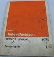 1975 Harley Davidson Snowmobile Service Manual