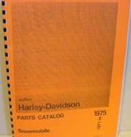 1972 Harley Davidson Snowmobile Parts Catalog