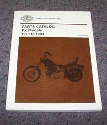 1981 Harley-Davidson FX Models Parts Catalog Manual