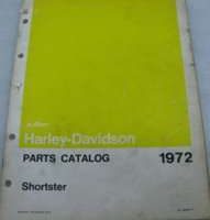 1972 Harley Davidson Shortster Parts Catalog