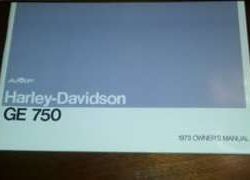 1973 Harley Davidson GE 750 Servi-Car Owner's Manual