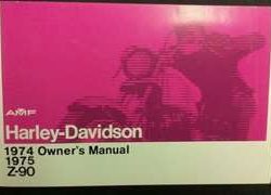 1974 Harley Davidson Z-90 Owner's Manual