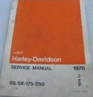1975 Harley Davidson SX-175, SX-250 & SS-250 Service Manual