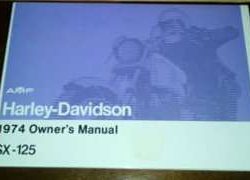 1974 Harley Davidson SX-125 Owner's Manual