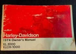 1974 Harley Davidson Sportster XL-1000 & XLCH-1000 Owner's Manual