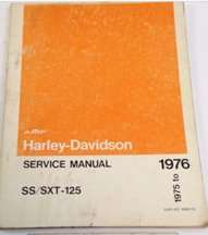 1976 Harley Davidson SS-125 & SXT-125 Service Manual