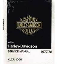 1977 Harley-Davidson XLCR-1000 Model Service Manual