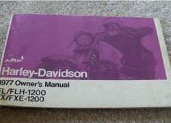 1977 Harley Davidson Super Glide Model Owner's Manual