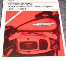 1981 Harley-Davidson FL/FX Models Motorcycle Shop Service Repair Manual
