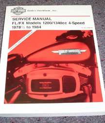 1982 Harley-Davidson FL/FX Models Motorcycle Shop Service Repair Manual