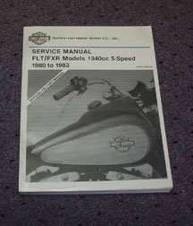 1982 Harley-Davidson FLT/FXR Models Motorcycle Service Manual