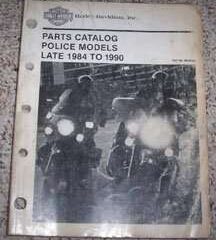 1990 Harley Davidson Police Models Parts Catalog