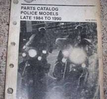 1984 Harley Davidson Police Models Parts Catalog