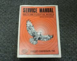 1989 Harley-Davidson Softail Models Shop Service Repair Manual