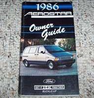 1986 Ford Aerostar Owner's Manual