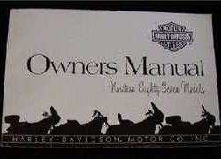 1987 Harley Davidson FXR Models Owner's Manual