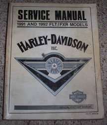 1991 Harley Davidson Electra Glide FLT & FXR Models Service Manual