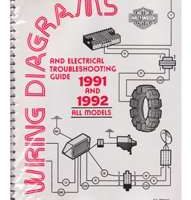1991 Harley Davidson Touring Models Electrical Wiring Diagrams Manual