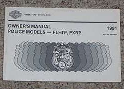 1991 Harley Davidson FLHTP & FXRP Police Models Owner's Manual