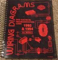 1993 Harley Davidson Sportster/XLH Models Electrical Wiring Diagrams Manual