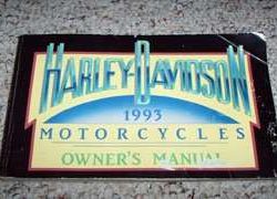 1993 Harley Davidson FXR Models Owner's Manual