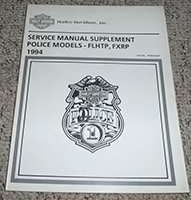 1994 Harley Davidson FLHTP & FXRP Police Models Motorcycle Service Manual Supplement
