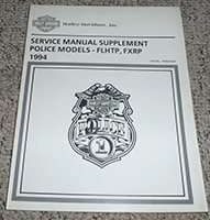 1994 Harley Davidson FLHTP & FXRP Police Models Motorcycle Service Manual Supplement