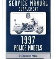 1997 Harley Davidson Police Models Service Manual Supplement
