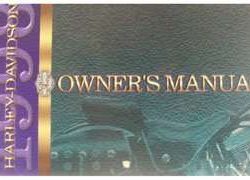 1998 Harley Davidson FXR Models Owner's Manual