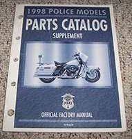 1998 Harley Davidson Police Models Parts Catalog Supplement