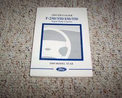 2000 Ford F-250 Super Duty Truck Owner's Manual